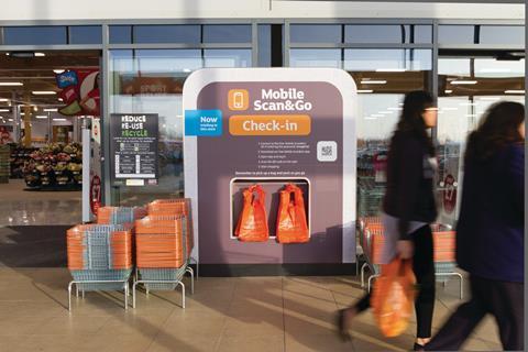 Sainsbury’s has successfully merged traditional design elements, such as its fresh fish signage, with digital features such as monitors and Scan&Go points.